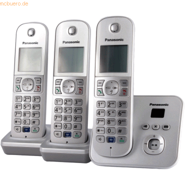 Panasonic Panasonic KX-TG6823GS perlsilber Trio mit AB von Panasonic