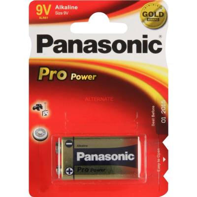 Pro Power Gold 9V 6LR61PPG/1BP, Batterie von Panasonic