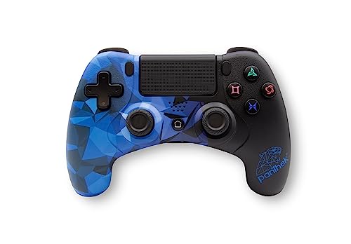 Panthek Ps4 Wireless Controller – Wireless BT 4.2 Dual Mode, Gamepad, Joystick, doppelte Vibrationen, integrierte Lautsprecher, Kopfhöreranschluss, unterstützt PS3/PS4/Windows-PC/TV-Set/Media-Box von Panthek