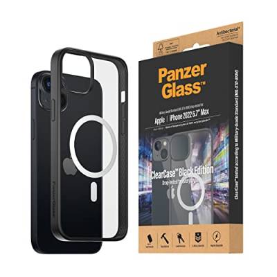 PanzerGlass™ ClearCase™ Schutzhülle für iPhone 14 Plus - MagSafe kompatible iPhone Schutzhülle - Rückseite aus gehärtetem Glas mit stoßdämpfendem TPU-Rahmen - Military Grade Standard von Panzer Glass
