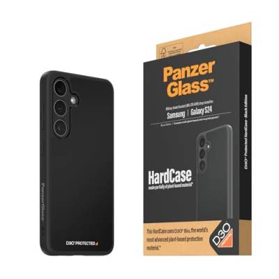 PanzerGlass™ Handyhülle - Samsung Galaxy S24 Hardcase D3O® Bio In Schwarz - Ultimativer Schutz, Stilvoll, Umweltbewusst von Panzer Glass