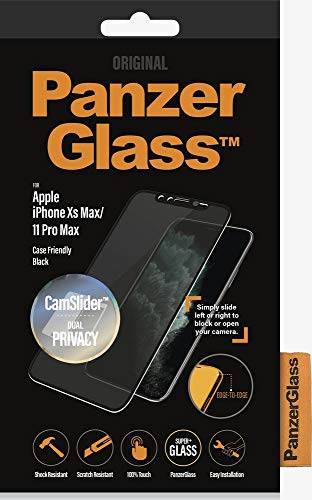 PanzerGlass Schutzglas Privacy mit CamSlider für iPhone 6.5 Zoll (2019), Black von Panzer Glass