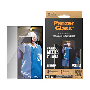 PanzerGlass™ Privacy UWF mit Applikator Display-Blickschutzglas für Samsung Galaxy S24 Ultra von PanzerGlass™