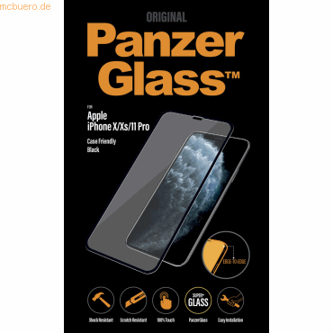PanzerGlass PanzerGlass iPhone 11 Pro/XS, CF, E2E, Antibakt, Black von PanzerGlass