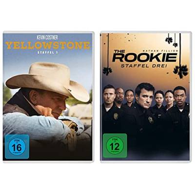 Yellowstone - Die komplette erste Staffel [3 DVDs] & The Rookie - Staffel drei [4 DVDs] von Paramount Pictures (Universal Pictures)