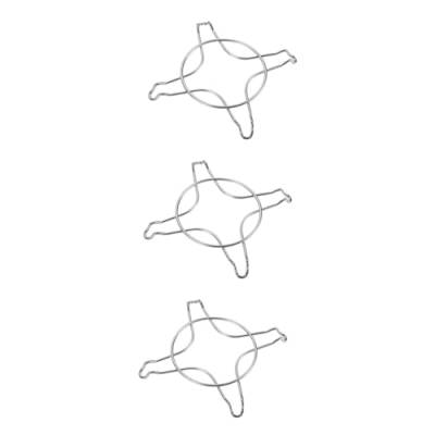 3 Stk Gasherd Tischdeckenklammern Rostfreier Stahl Mikrowellengestell Dampf von PartyKindom