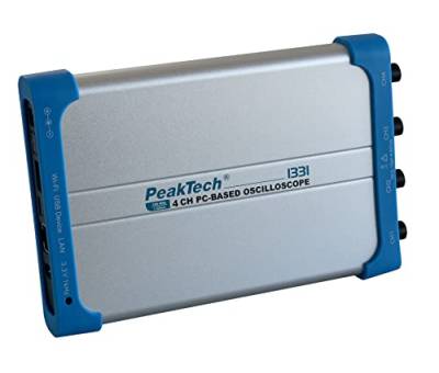 PeakTech 1331 - PC-Oszilloskop, 4 Kanal, 100 MHz, 1GS/s, USB und LAN Schnittstelle, PC Software, P 1326 von PeakTech