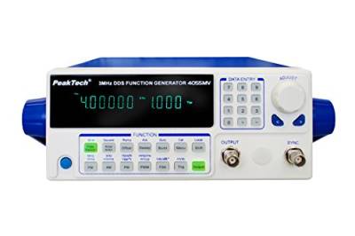 PeakTech Funktionsgenerator 10µHz - 3MHz mit 10W Leistungsverstärker / Fernsteuerung über USB / FM, AM, PM, PWM, FSK Modulation, 1 Stück, P 4055 MV von PeakTech