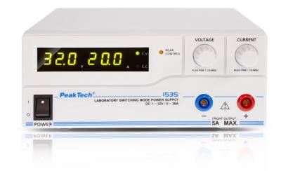 PeakTech PeakTech 1535: DC Schaltnetzgerät ~ 1 - 32V / 0 - 20A Labor-Netzteil von PeakTech