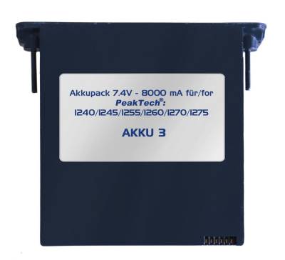 PeakTech PeakTech AKKU 3: Li-Po Akku 7,4 V - 8000 mA/h für PeakTech 1240/1245/1255/1260/1270/1275 Akku von PeakTech