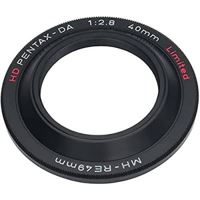 Pentax mh-re49 Gegenlichtblende mh-re49 Für HD DA 40 mm f/2.8 Objektiv, Schwarz von Pentax