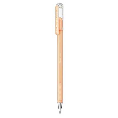 Hybrid Milky K108-PF Gel-Tintenroller, pastell-orange, Strahlend auf Hellen und farbigen Papieren, Strichstärke 0, 4 mm, 12 Stück von Pentel