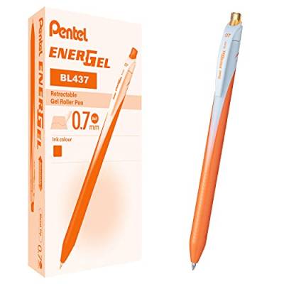 Pentel BL437 Energel Slim Roller Auslöser 0,7 mm Arancio von Pentel