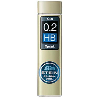 Pentel C272W-HB "AIN STEIN" Feinmine für Druckbleistift, 10 x 20 Feinminen, 0.2 mm/HB von Pentel
