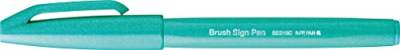 Pentel SES15C-D4X Brush Sign Pen smaragdgrün, Faserschreiber, pinselähnliche Spitze, 1 Stück von Pentel