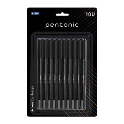 Pentonic Linc Ball Point Pen - Pack of 10 (Black) von Pentonic