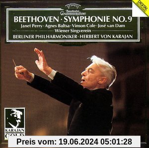 Beethoven: Sinfonie 9 von Perry/Baltsa/Cole/Dam/Karajan/Bp