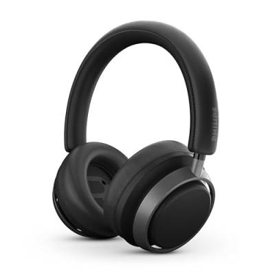 Philips Audio Fidelio L4 Noise Cancelling Over-Ear Wireless Bluetooth Kopfhörer - Hervorragende Gesprächsqualität, kompatibel mit Sprachassistenten und bis zu 50 Stunden Musikwiedergabezeit - Schwarz von Philips Audio