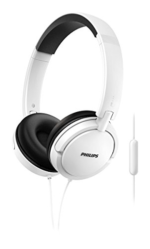 Philips Audio SHL5005WT/00 On-Ear Kopfhörer mit Mikrofon weiß, 24 ohm von Philips Audio