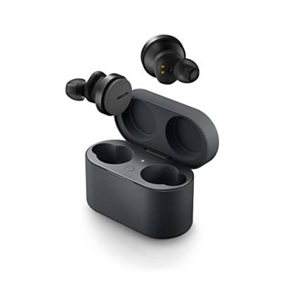 Philips Kabellose Kopfhörer, Noise Cancelling Pro, In Ear Kopfhörer mit Mikrofon und Touch Bedienung, Bluetooth Multipoint Verbindung, 35 Stunden Spielzeit, TAT8506BK/00, Schwarz von Philips Audio