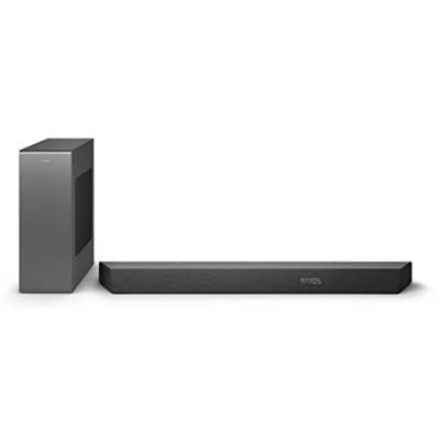 Philips TAB8507/10 Soundbar 3.1 Kabelloser Subwoofer, Dolby Atmos, Cinematiischer Sound, HDMI eARC, 600 W von Philips Audio