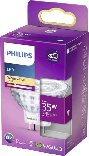 Philips Lighting 871951430762900 LED EEK F (A - G) GU5.3 Reflektor 4.4W = 35W Warmweiß (Ø x L) 51m von Philips Lighting