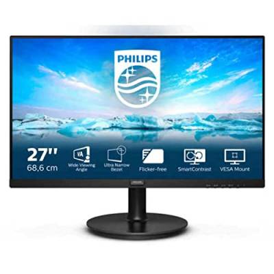 Philips 271V8LA - 27 Zoll FHD Monitor, AdaptiveSync (1920x1080, 75 Hz, VGA, HDMI) schwarz von Philips Monitors