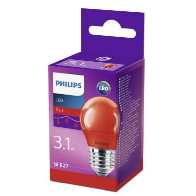 E27 P45 LED-Lampe 3,1W, rot von Philips
