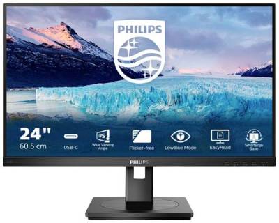 Philips 243S1/00 LED-Monitor EEK D (A - G) 60.5cm (23.8 Zoll) 16:9 4 ms HDMI®, DisplayPort, USB-C® von Philips