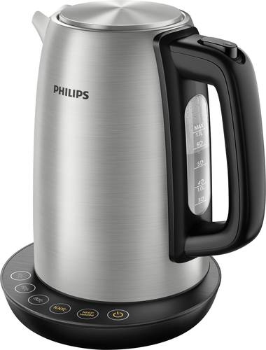 Philips HD9359/90 Avance Wasserkocher schnurlos Edelstahl, Schwarz von Philips