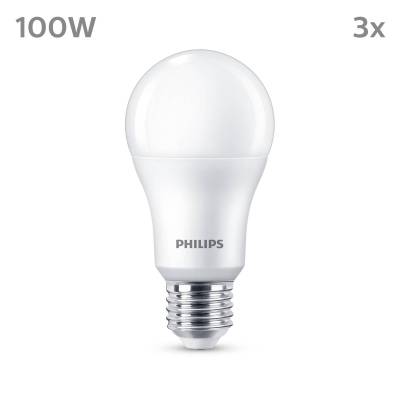 Philips LED-Lampe E27 13W 1.521lm 4.000K matt 3er von Philips