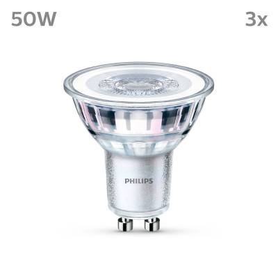 Philips LED-Lampe GU10 4,6W 390lm 840 klar 36° 3er von Philips