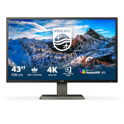 Philips P-Line 439P1 108cm (42,5") 4K VA Monitor 16:9 HDMI/DP/USB-C PD100W 60Hz von Philips