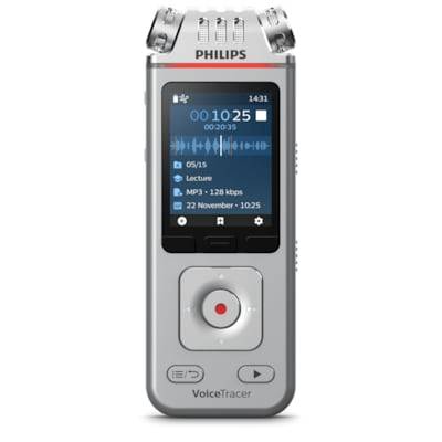 Philips Voice Tracer DVT 4110 Digitales Diktiergerät 8 GB mit App-Fernsteuerung von Philips