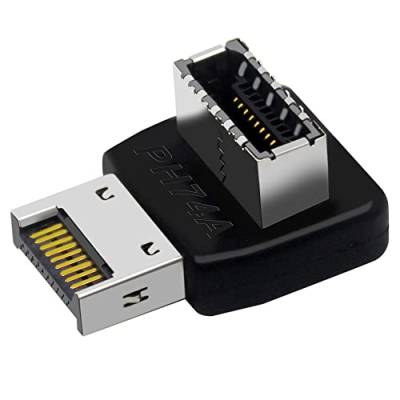 Phyachelo Computer Motherboard Typ-E USB 3.1 Typ-E Schnittstelle 90 Grad Lenkung Vorne Typ-C Installierter Adapter (PH74A) von Phyachelo