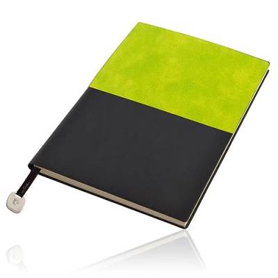 Pierre Cardin Notizbuch DIN A5 Tagebuch Notizbuch Leder Notebook A5 gepunktet punktliniert dotted REPORTER (grün) von Pierre Cardin