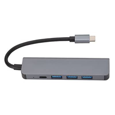 5-in-1-USB-C-Hub,USB-C-Hub, USB-Splitter, Ultra-High-Definition, 5 Gbit/s Übertragungsrate, PD-Aufladung, USB-C-auf-Ethernet-Hub-Adapter Für Heimbüro-Reisen, Kompatibel Mit MCB Pro Air Und Mehr von Pilipane