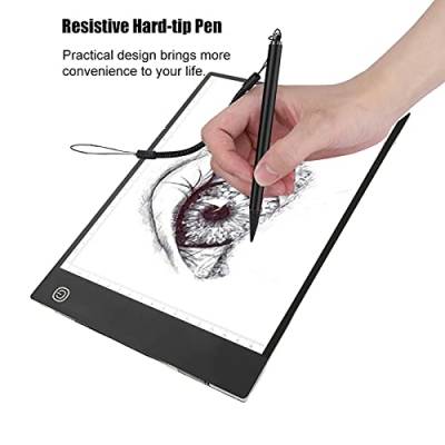 Eingabestift für Touchscreens,resistive Hard-Tip-Stift, kompatibel mit allen resistiven Touchscreen, Touch Painting Pen Resistive Stylus mit Federseil für POS PDA Navigator (Schwarz) von Pilipane