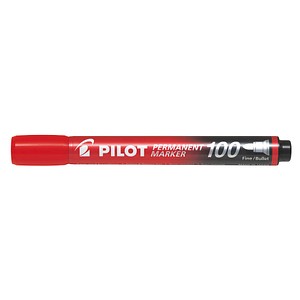 PILOT 100 Permanentmarker rot 1,0 mm, 1 St. von Pilot