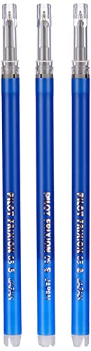 Pilot Pen 2265003B3 - Ersatzminen Frixion Point, Stärke 0,5 mm, blau, radierbar 3 Stück von Pilot