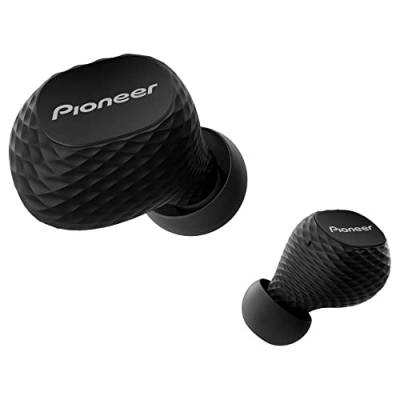 Pioneer SE-C8TW(B) True Wireless In-Ear Kopfhörer (Ohrhörer, Bluetooth, Mikrofon/Freisprechfunktion, 3 Stunden Wiedergabe mit Zusatz Akku in Transportbox, leicht und bequem), Schwarz von Pioneer