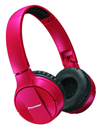 Pioneer SE-MJ553BT Bluetooth On-Ear-Kopfhörer (faltbar, Headset & Mic für Android, Windows und Apple Smartphones, lange 15 Stunden Akkulaufzeit) Rot von Pioneer