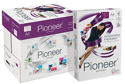 Pioneer office paper - Kopierpapier weiss, 110g/m², A4, FSC mix 70% - Karton á 8 Pakete zu 250 Blatt von Pioneer