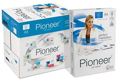 Pioneer office paper - Kopierpapier weiss, 90g/m², A4, FSC mix 70% - Karton á 5 Pakete zu 500 Blatt von Pioneer