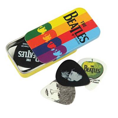 D'Addario Beatles Gitarrenplektren - The Beatles Gitarrenplektren zum Sammeln - Stripes - Collectible Tin/Picks von Planet Waves