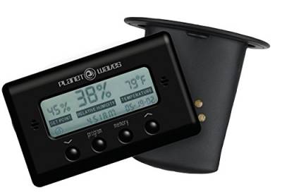 Planet Waves PW-GH-HTS Acoustic Guitar Humidifier mit Temperatur & Feuchtigkeitsmessgerät Black Plastik von Planet Waves