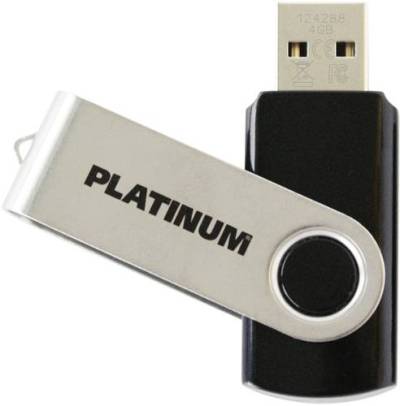 Platinum TWS USB-Stick 4GB Schwarz 177559-3 USB 2.0 von Platinum