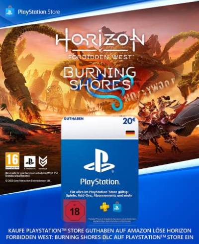 20€ PlayStation Store Guthaben für Horizon Forbidden West: Burning Shores DLC | PS5 Download Code - deutsches Konto von Playstation