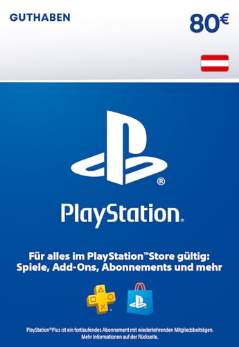 80€ PlayStation Store Guthaben | PSN Österreichisches Konto [Code per Email] von Playstation