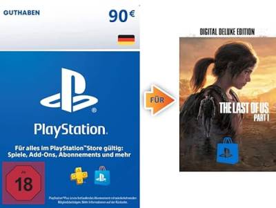 90€ PlayStation Store Guthaben für The Last of Us Part I: Digital Deluxe Edition | PS5 Download Code - deutsches Konto von Playstation